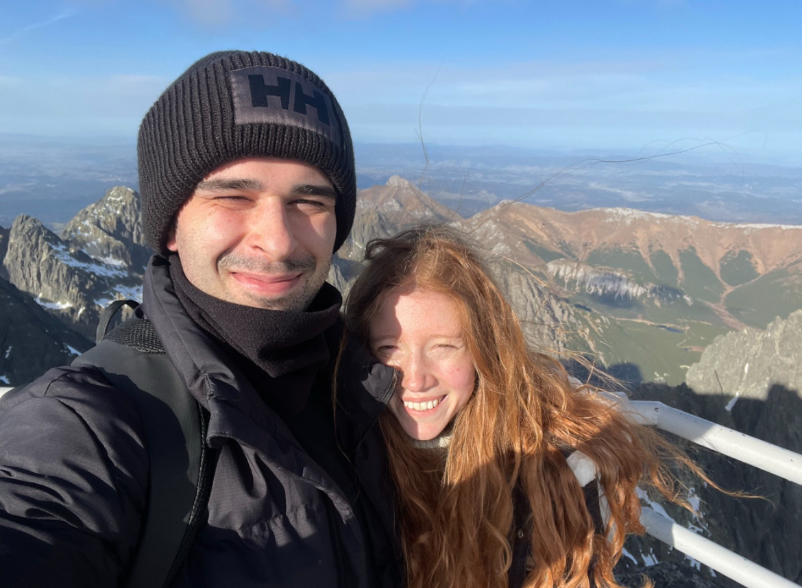 Lőrinczy Márk and partner on a mountain