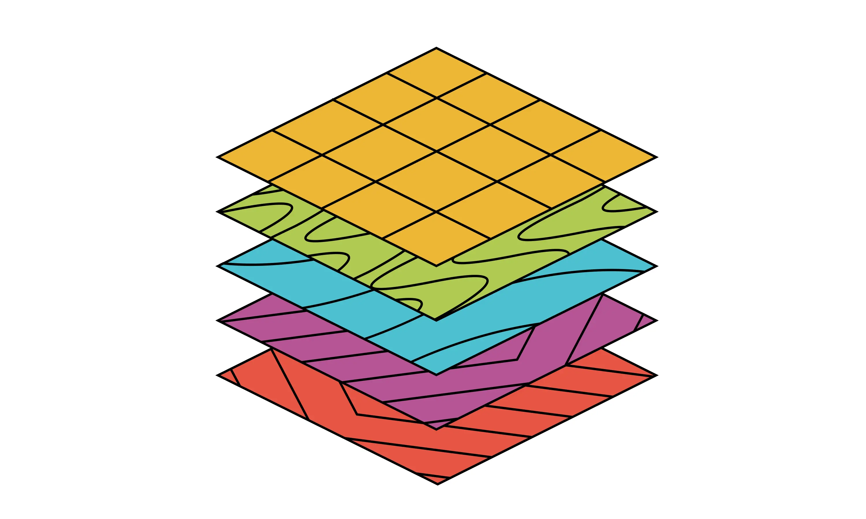 Layered illustration